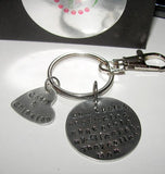 So there's these kids that stole my heart , handstamped Key ring with kids names, custom personalized hand stamped jewelry