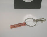 4 sided copper bar key chain, custom personalized hand stamped keychain with kids names, customized gift for mom or dadhandstamped jewelry