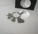 Our little  angel key ring, personlaized infant loss keyring, custom handstamped memorial keychainhandstamped jewelry