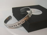 personalized Sterling  This too shall pass custom hand stamped cuff bracelet, personalized mom jewelry